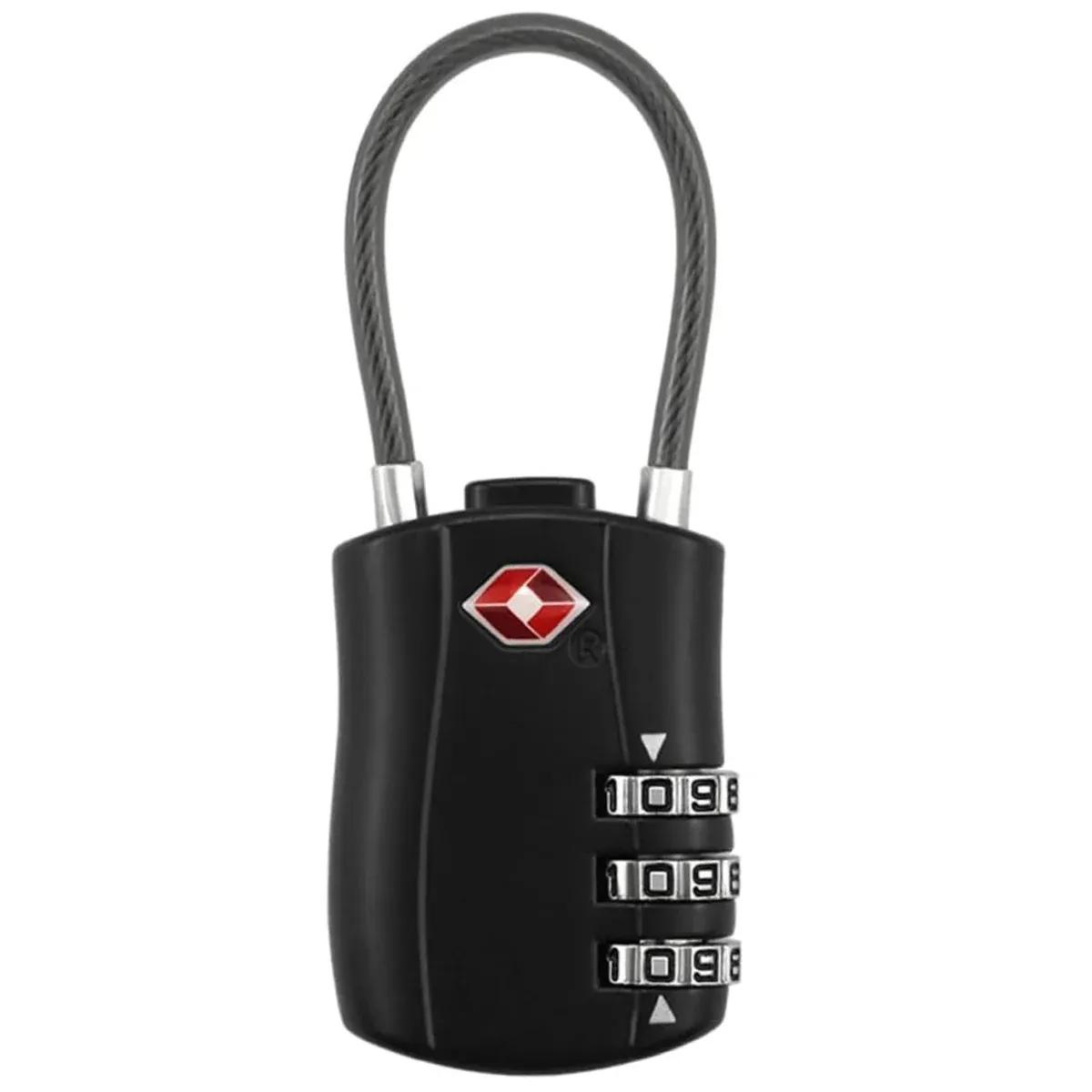 Zinc Alloy Combination Lock Anti-Theft For Luggage Cabinet Drawer Suitcase - Black