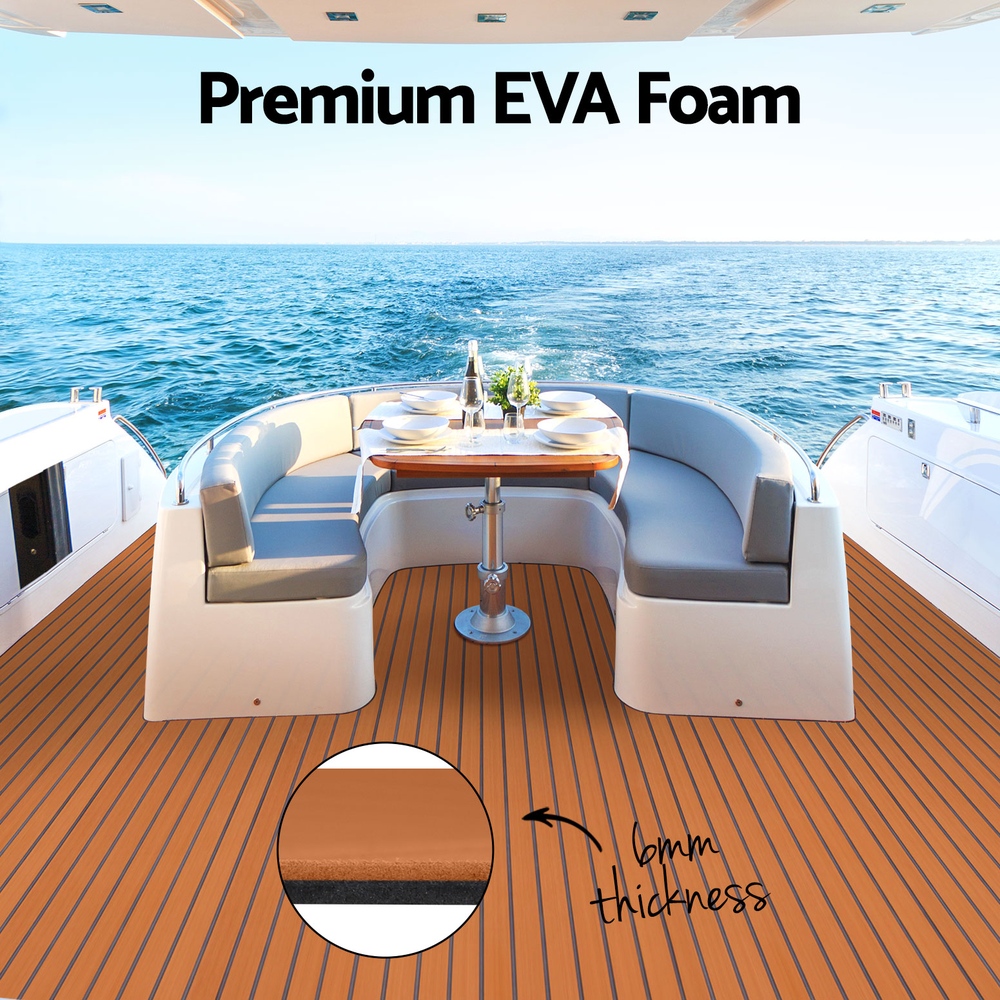 Seamanship EVA Foam Boat Flooring Decking Mat 240x90cm 6mm Brown โ image 4