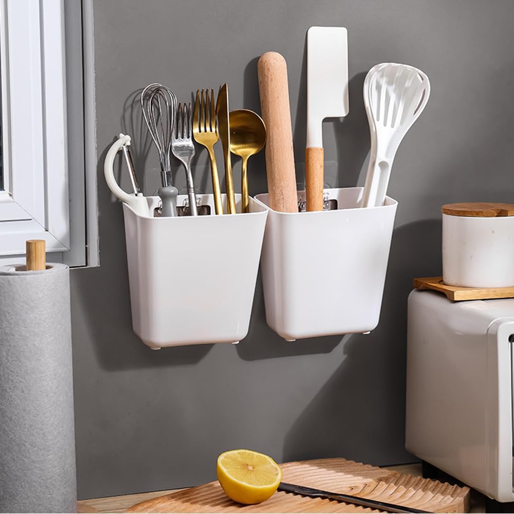 4 Piece Kitchen Cabinet Door Storage Box,Self Adhesive Wall Mounted Storage Box,Wardrobe/Bathroom/Refrigerator Small Items Organizer Storage Box — image 5