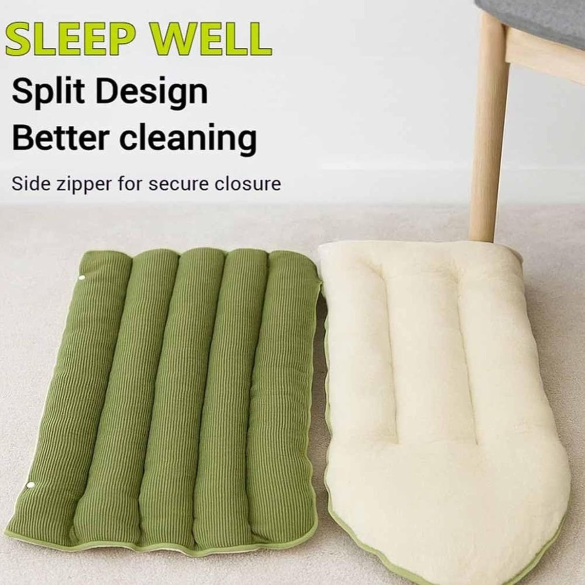 Cozy Monster Cat Bed, Cave Style Pet Bed, Cat Beds for Indoor Cats, Cat Cave Bed Cat Tent with Removable Cushion, Warm Cave Nest Sleeping Bed Puppy — image 2