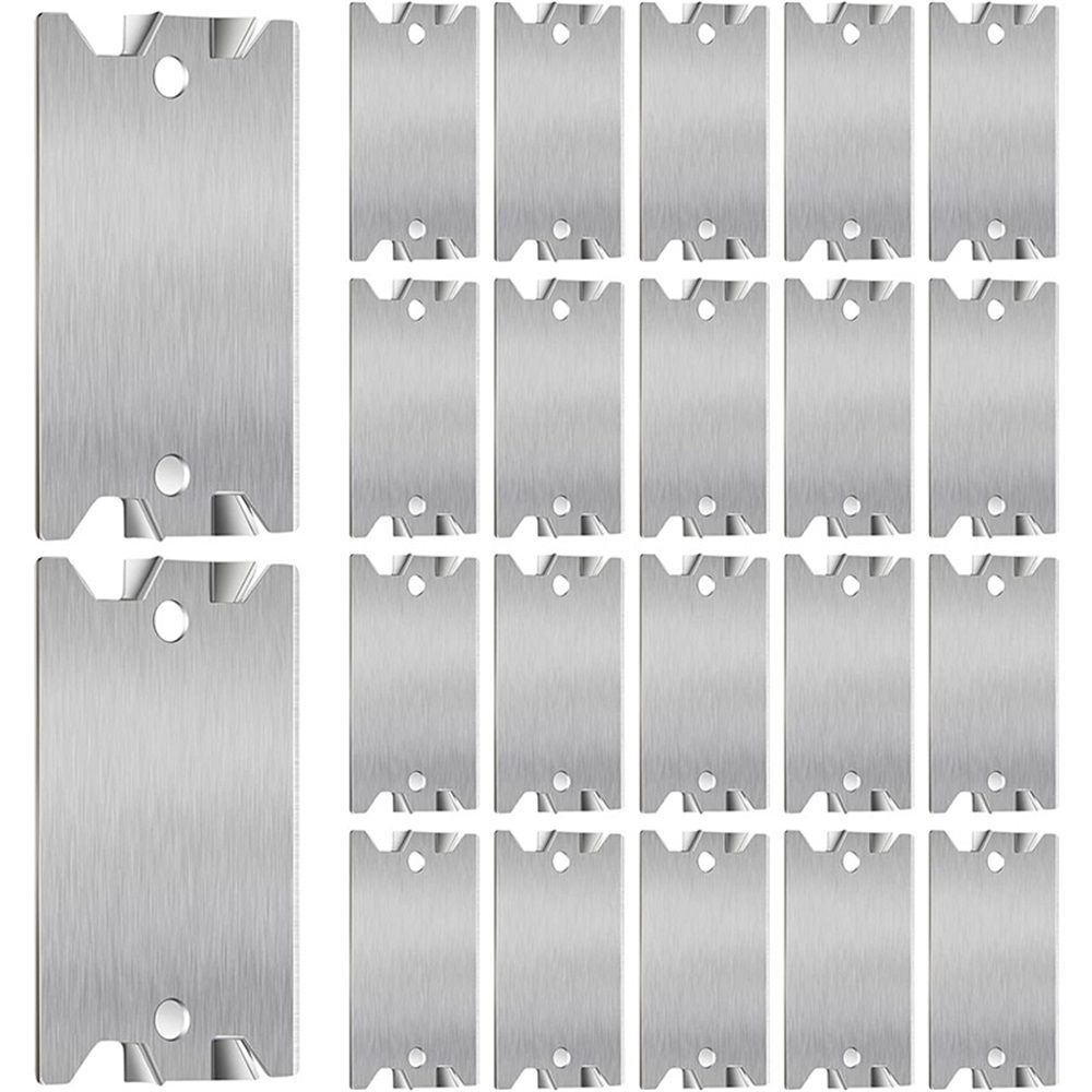 50 Pcs Nail Plates for Wood Studs, 1.5" x 2.5" Cable Wire Protector with Pointed Prongs, Steel Safety Plates, Anti Nail Protection for Protects Plumbing and