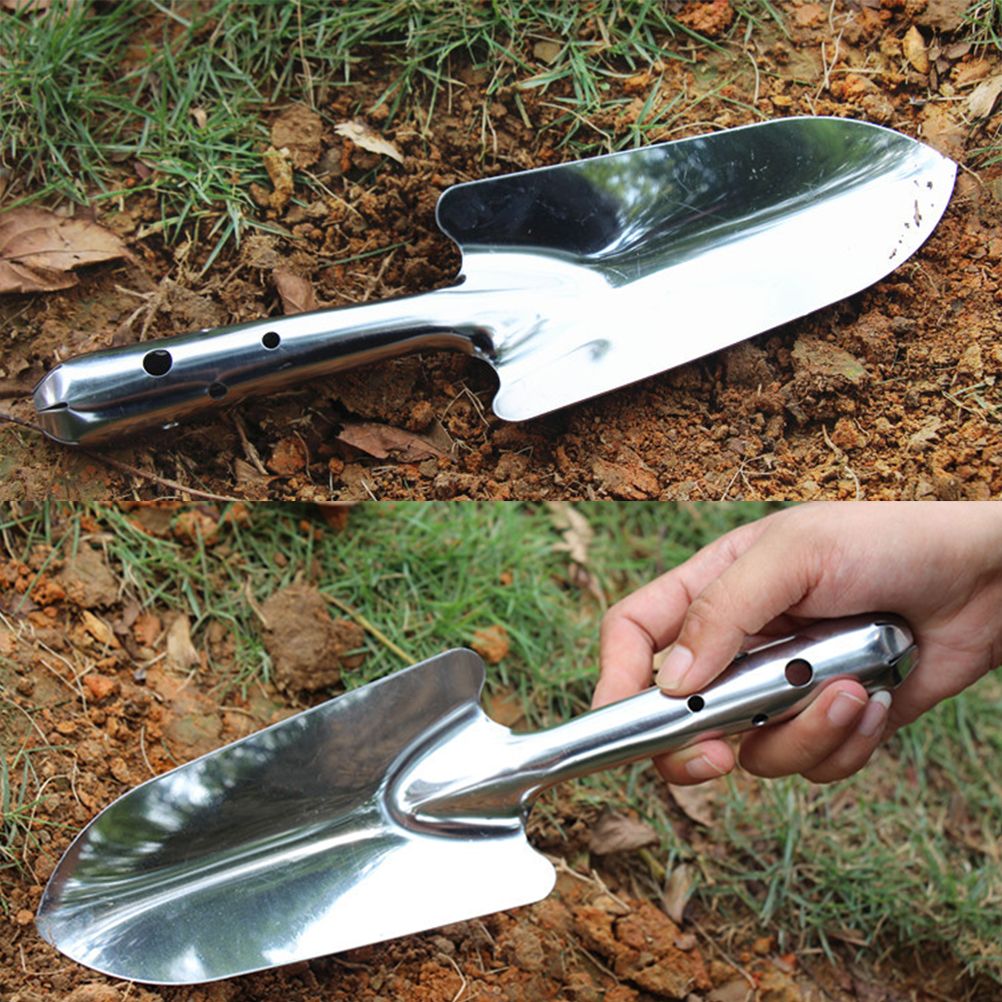 Stainless Steel Garden Trowel Potting Soil Scoop Hand Shovel Tool Soil Diggers for Gardening Planting Seedlings — image 5