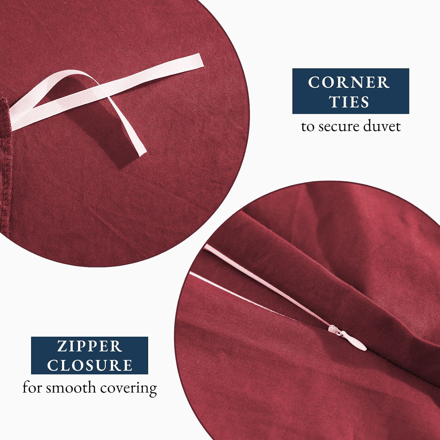 Hotel Soft Microfiber Duvet Cover Set-2000TC Quilt Cover Set & Pillowcases -1 Donna Cover Zipper Closure & 1 x Pillowcases-Breathable Bedding - Wrinkle, Fade — image 5