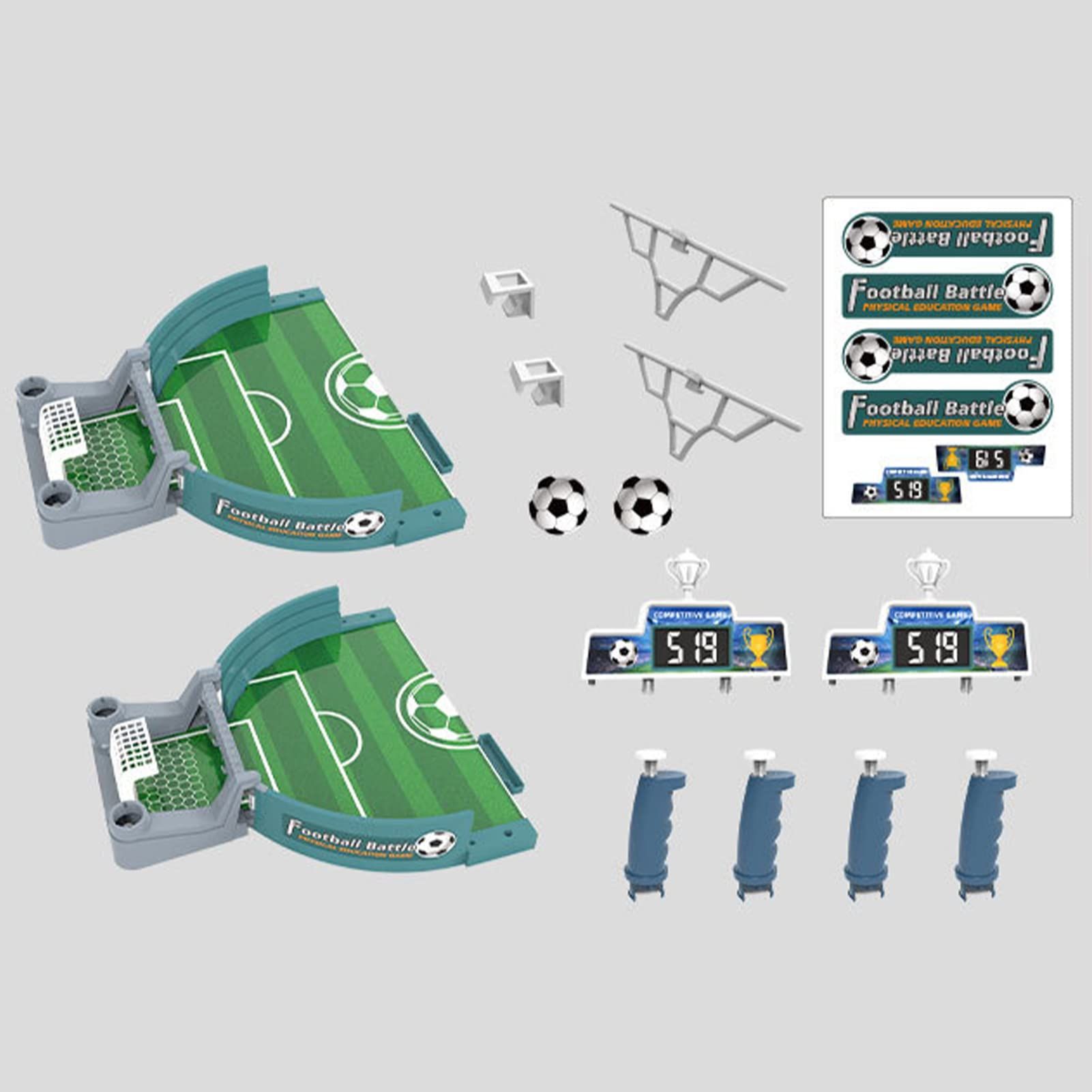 Mini Table Football Game, Tabletop Soccer Game Set, 2 Players Interactive Desktop Football Battle Board Game for Home Party — image 2