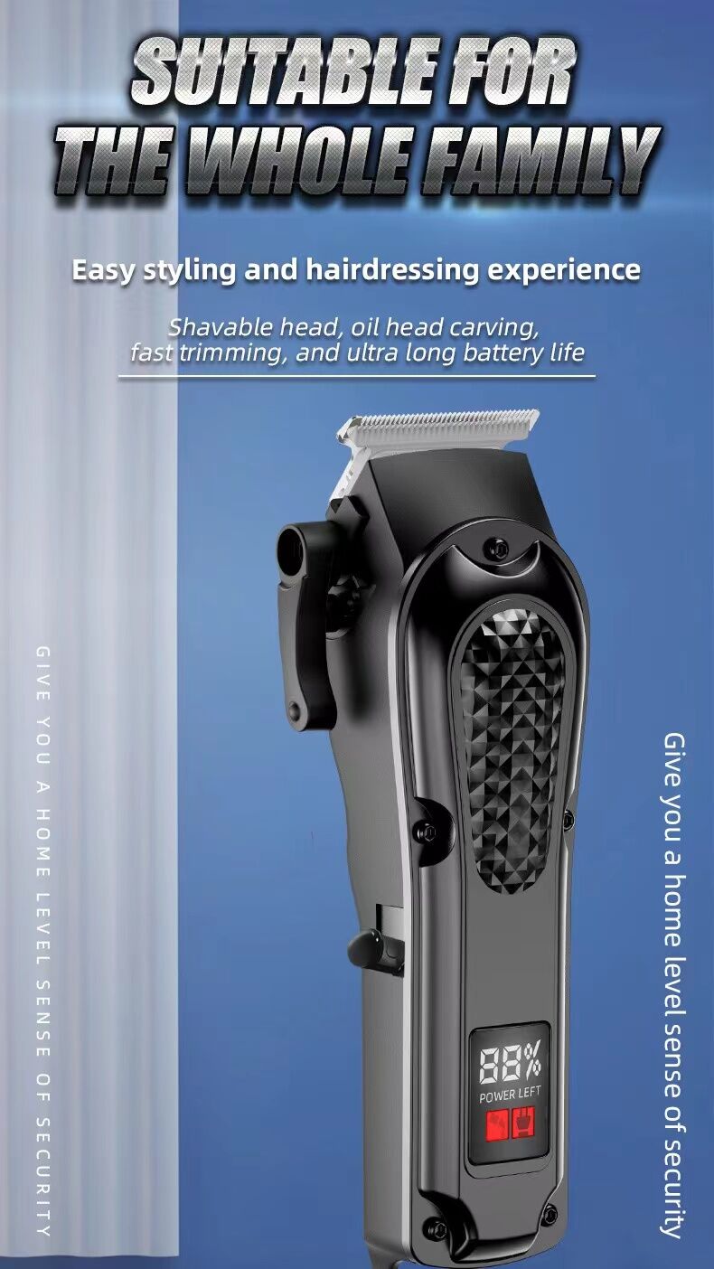 electric hair clipper two-piece set features a trendy and convenient design to meet the needs of family haircuts. It is safe and easy to operate โ image 5
