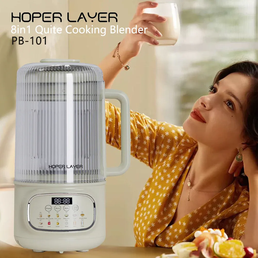 Hoper Layer 8in1 Quite Cooking Blender with Silent Shield 24H Preset Self-Cleaning AU Model — image 2