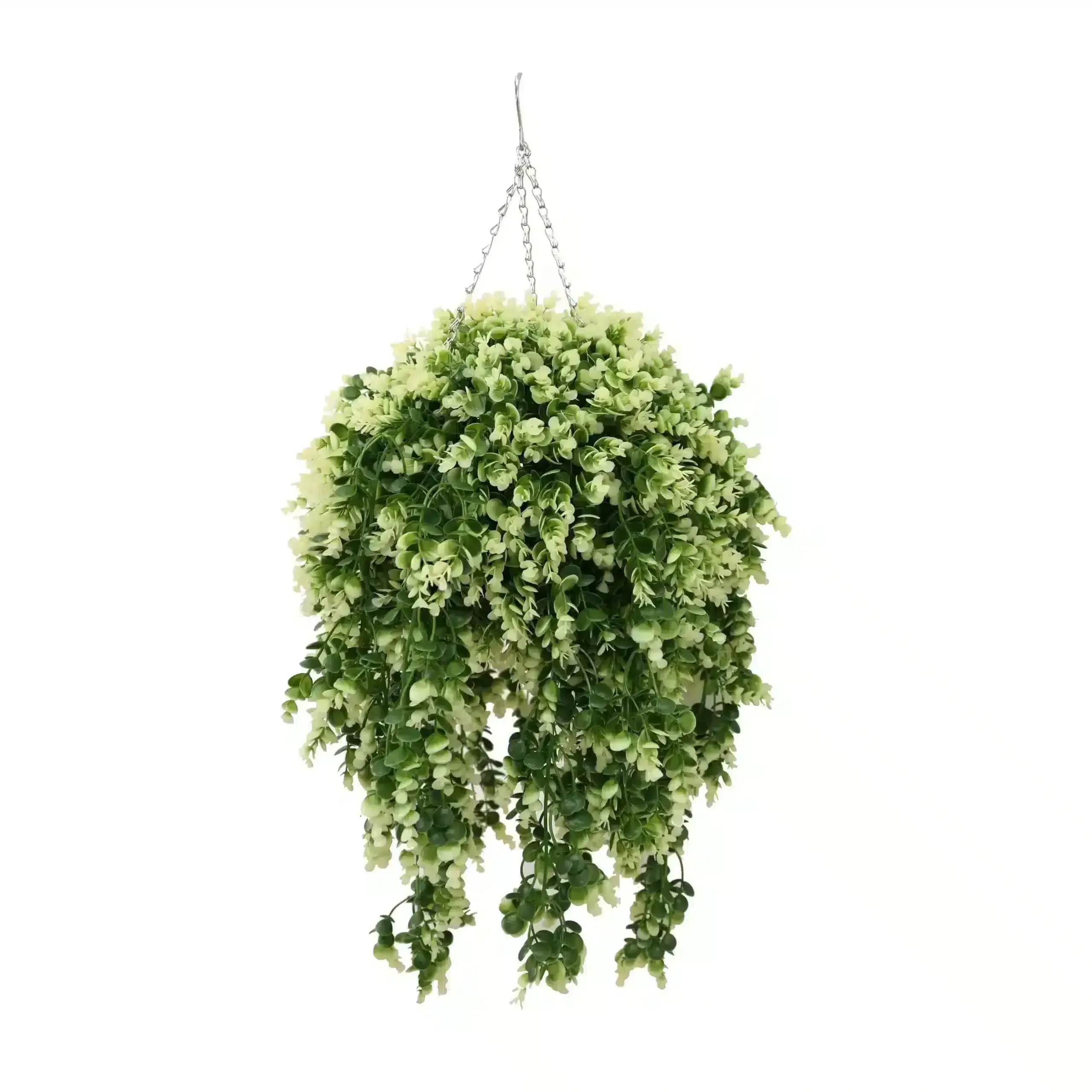 Artificial Spring Evergreen Hanging Basket UV Resistant 43cm — image 2
