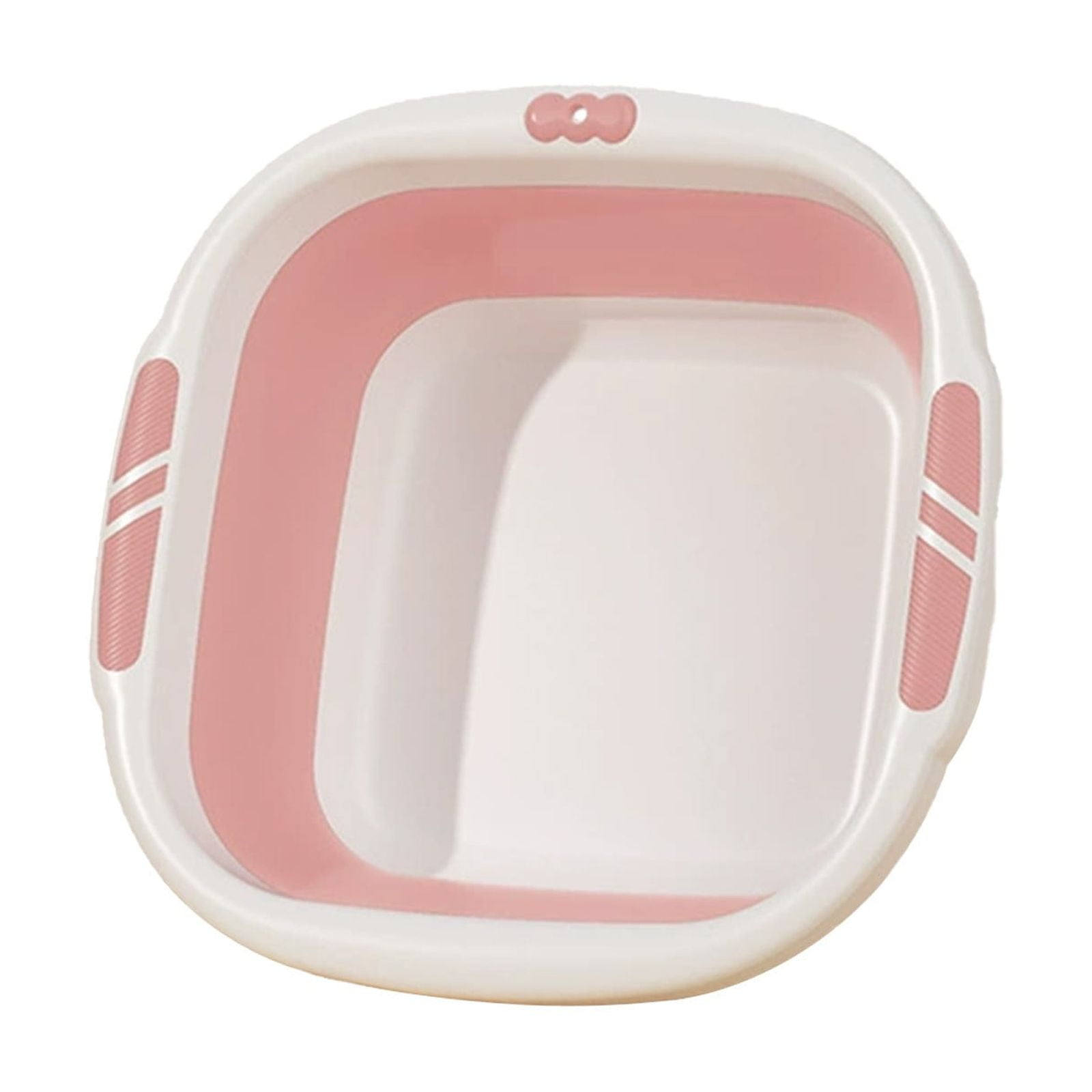 1 Piece Collapsible Wash Basin, Multi-Use Folding Sink for Kitchen, Camping, and Laundry, Portable Dish Pan with Anti-Slip Bottom, Pink