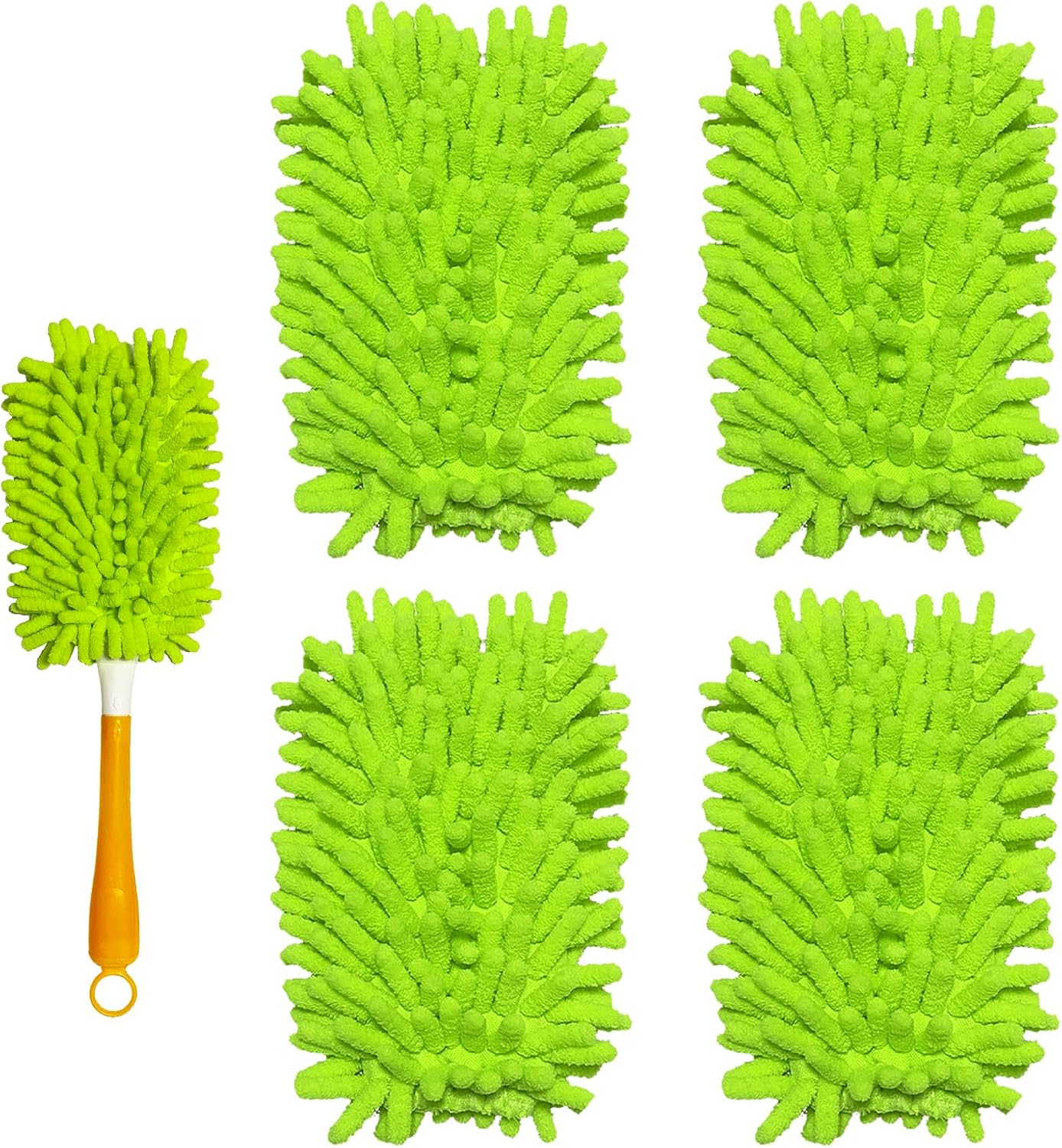 Reusable Duster Refill Compatible with Swiffer Hand Duster - Microfiber Ceiling Fan Duster for Swiffer Dusters Extended Handle - 360 Heavy Duty Dusters