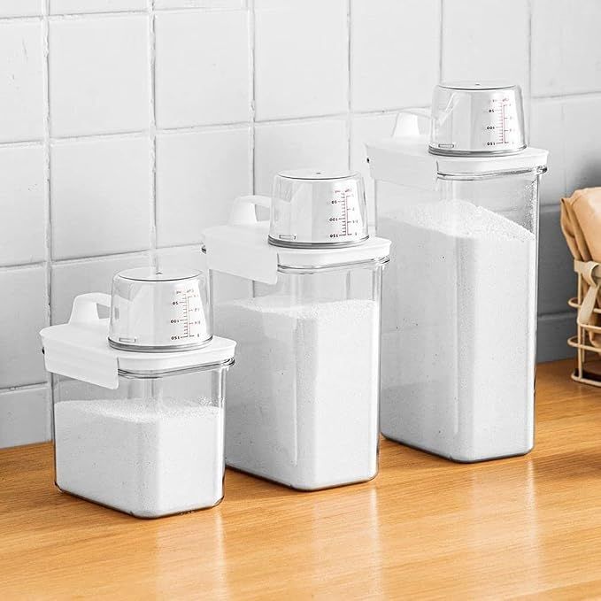 Washing Powder Storage Box with Lid and Measuring Cup, 2300 ml โ image 4