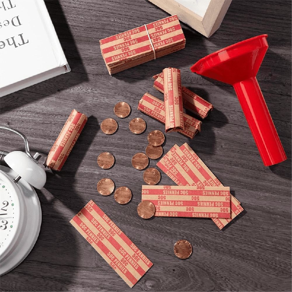 Coin Wrappers, Penny, Red, 100 Count โ image 2