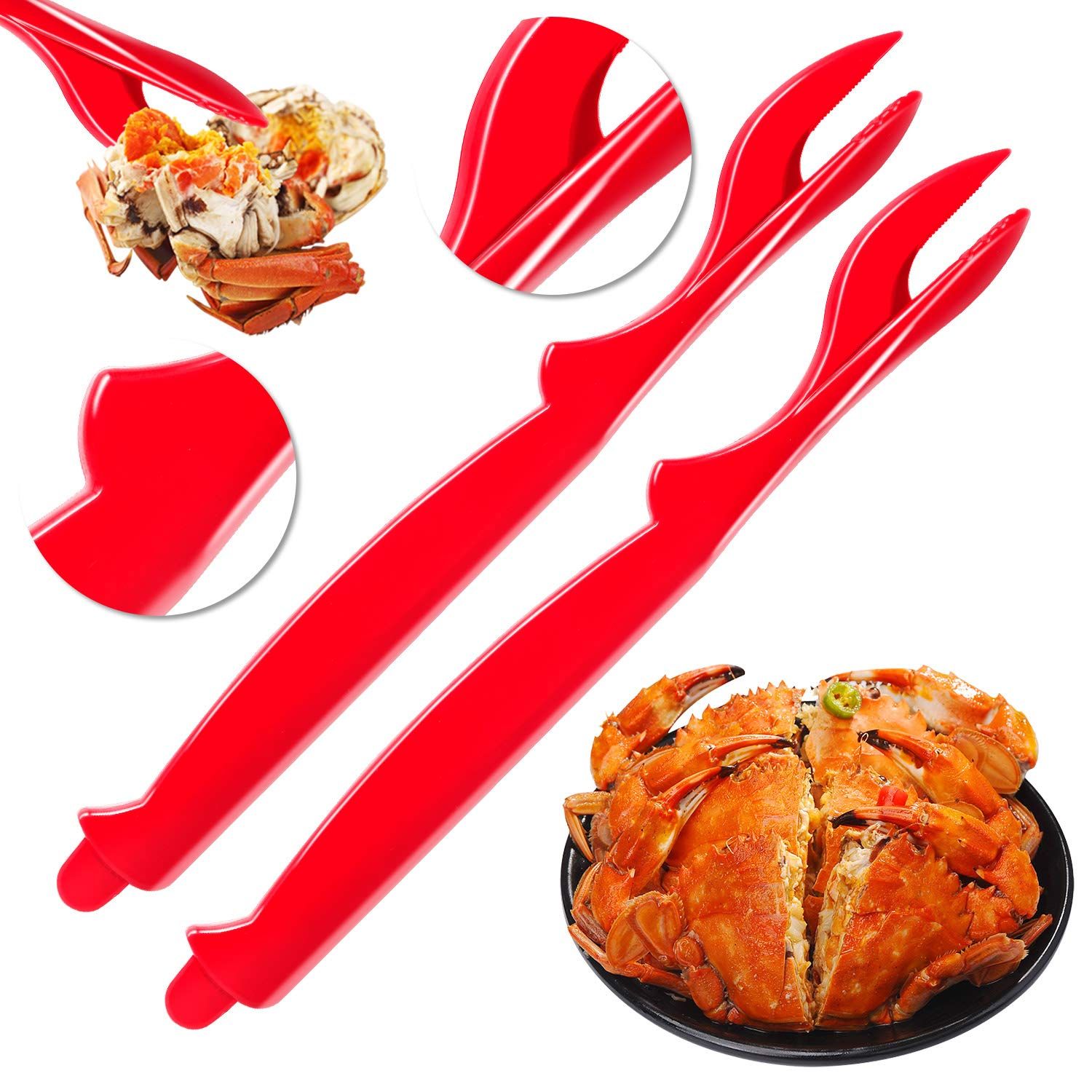 4Pcs Crab Legs Crackers - Crackers Picks Tools Set for Lobster, Crab, Crawfish, Prawns, Shrimp, Easy Opener Shellfish โ image 4