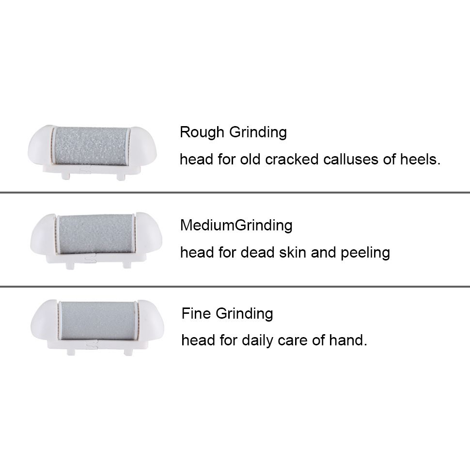 Electric Foot File Callus Remover, Rechargeable Pedicure Tools Foot Care Kit, Callus Remover for Feet with 3 Roller Heads — image 4