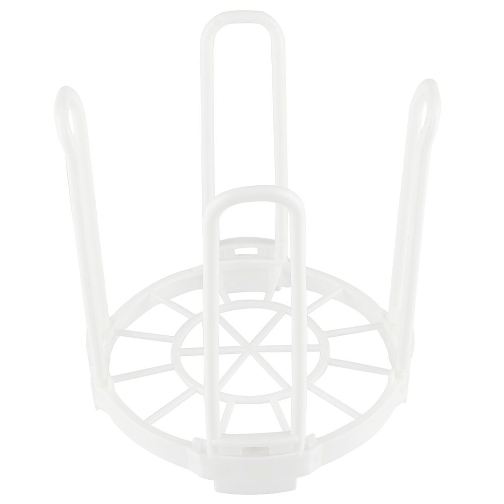 Durable Plastic Folding Healthy Dish Bowl Storage Shelf for Dry Kitchen Good Helper White — image 6