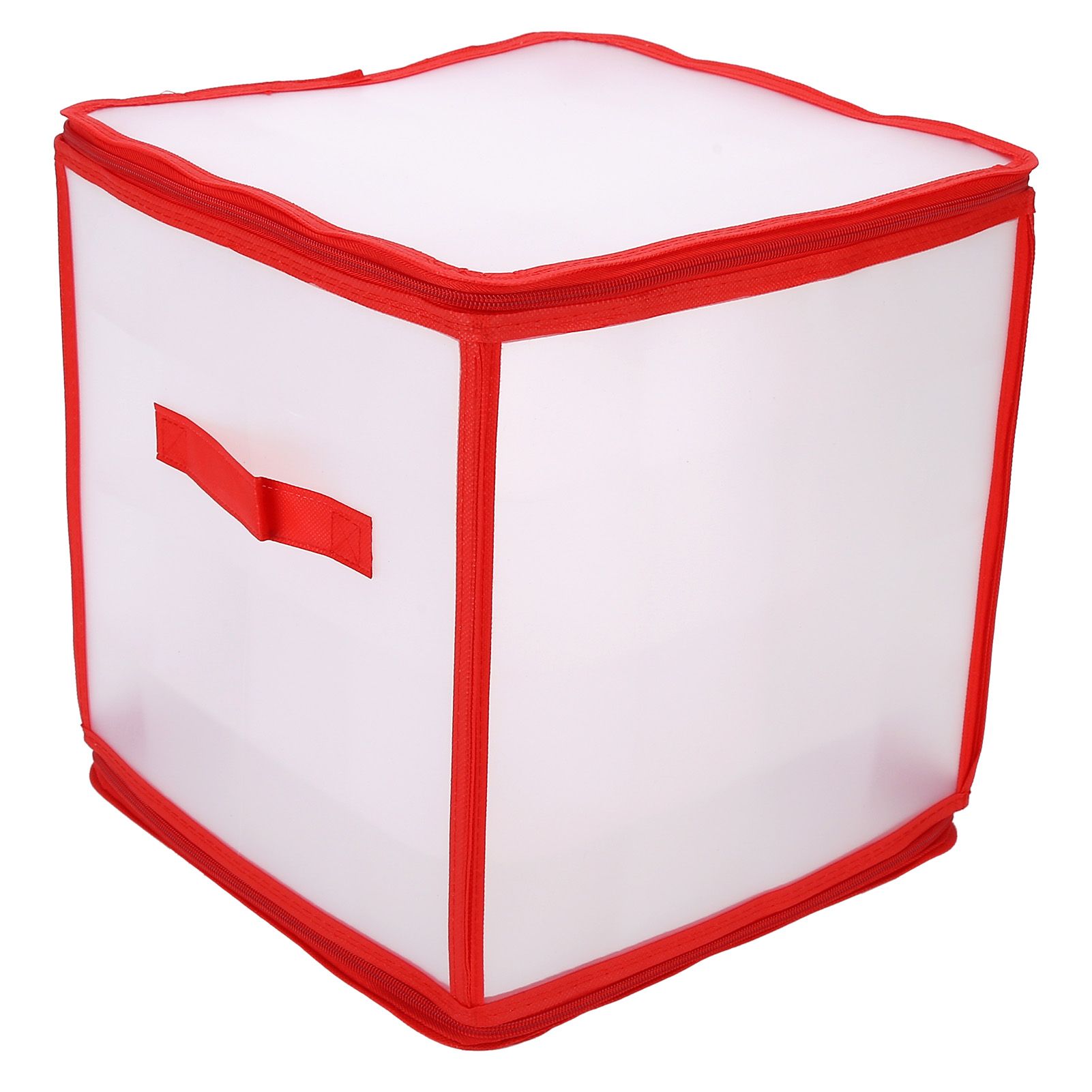 Storage Box Transparent PVC Zipper Sealed Durable Sock Organizer with Compartment for Home Office — image 5