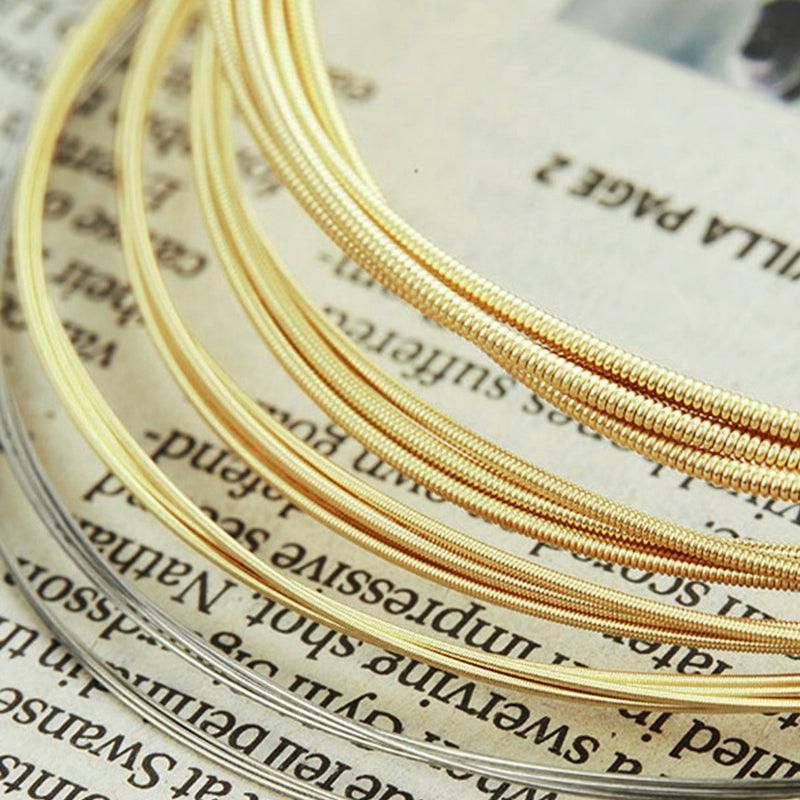 Acoustic Music Guitar Strings Steel Premium Light Universal 6 pcs Sent Free Pick โ image 5