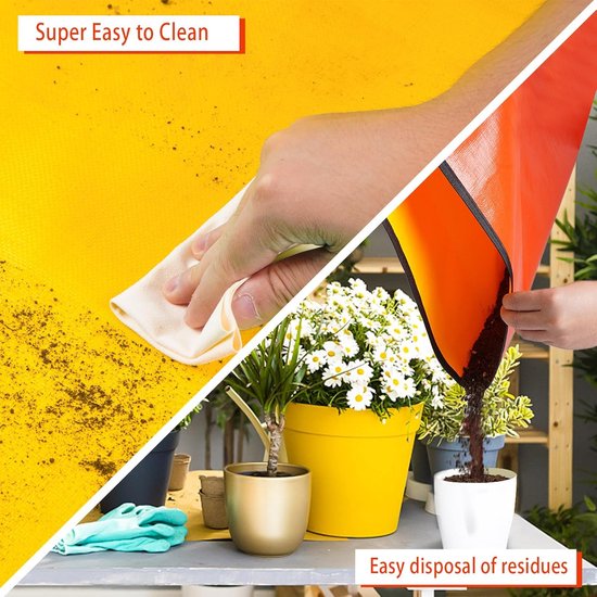 Houseplant Transplant Mat – Foldable and Portable Transplanting Mat to Prevent Soil Spills – Ideal for Succulents – Garden Gift for Plant Lovers (27" x 27") — image 3