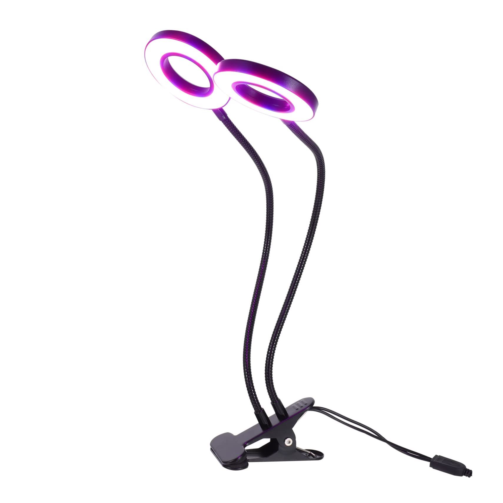 Grow Lights for Indoor Plant, LED Grow Light with Clip, Upgrade LEDs Clip On Plant Lights, Full Spectrum LED Plant Growing Lamp with 3 Modes, Auto Timer