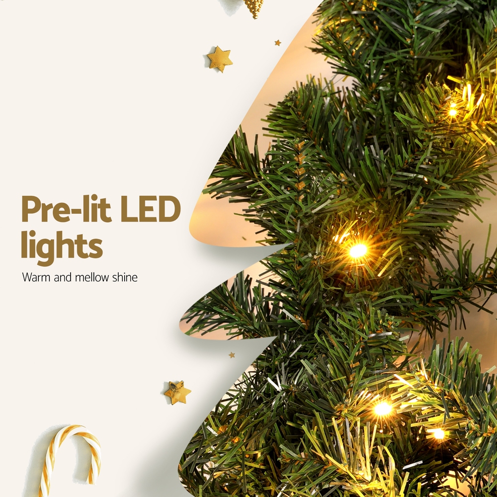Jingle Jollys 10M Christmas Garland LED Lights Party Xmas Decorations 700 TIPS โ image 6
