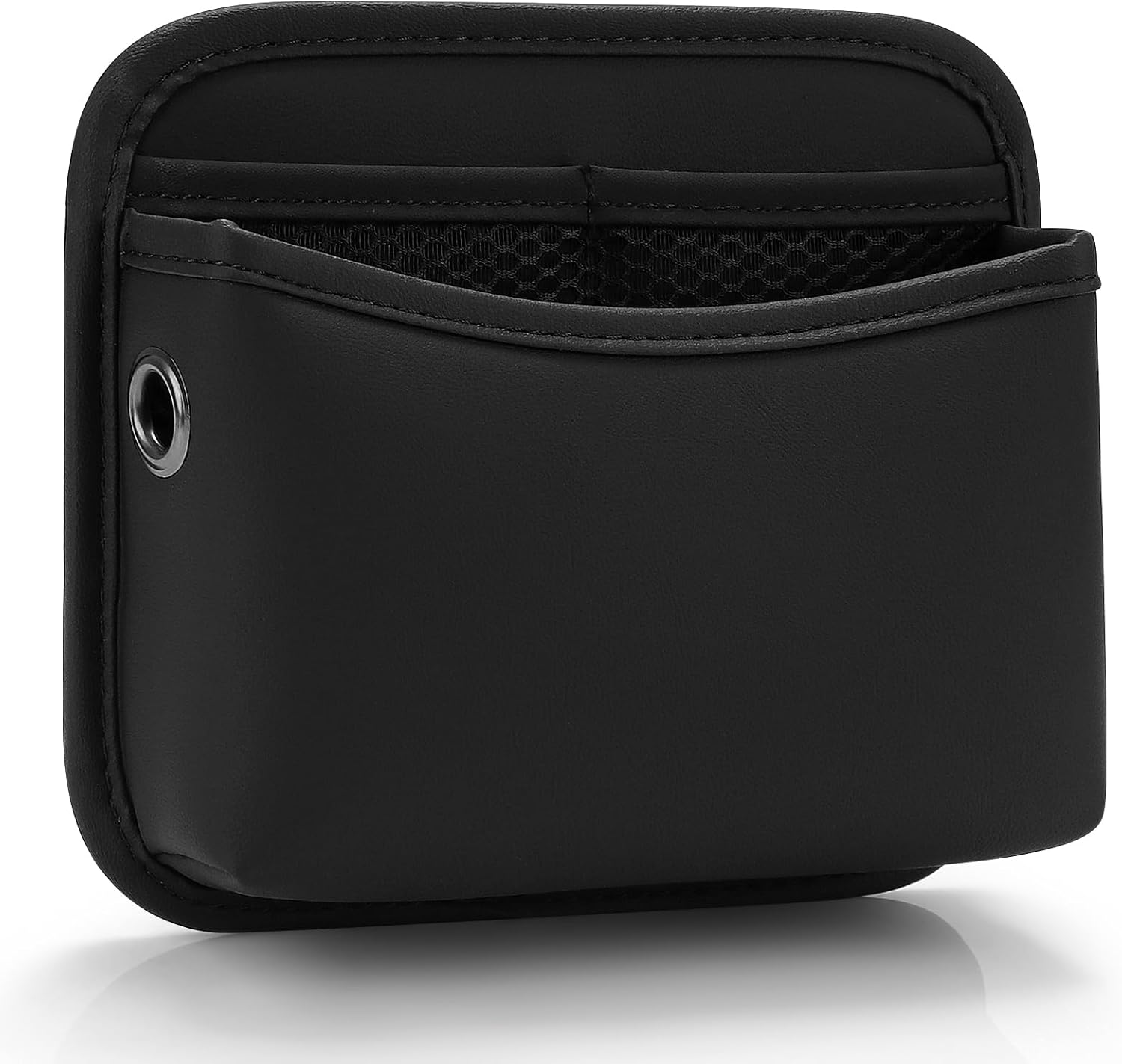 Car Seat Side Pocket Organizer, PU Leather Pouch Bag for Car Seat, Door, Window, Console, Registration Wallet Cards Trash Phone Sunglasses Holder Pocket for
