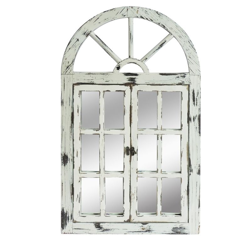 Rustic White Scarlett Window Mirror — image 2