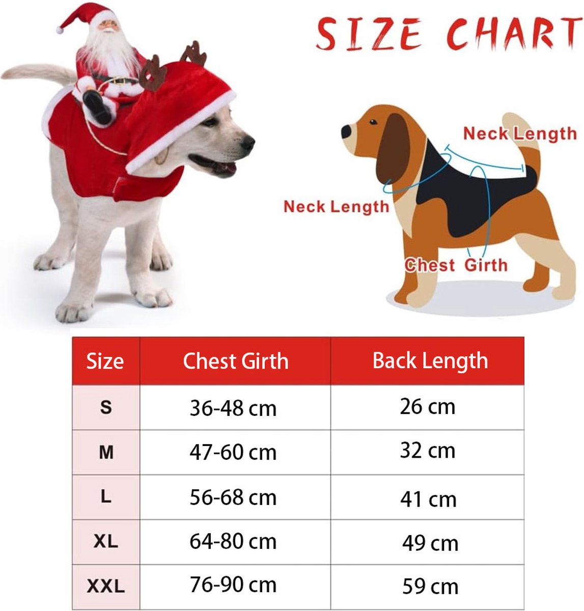 Dog Costume Christmas - Christmas Clothing For Dog/Cat - Christmas Outfit For Puppies - Hooded Dog Christmas Suit - Dog Christmas Clothing - Funny Dog — image 2