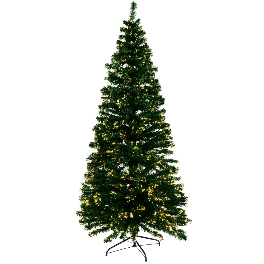 Jingle Jollys 1.8m Christmas Tree Optic Fibre LED Xmas tree Warm White — image 3