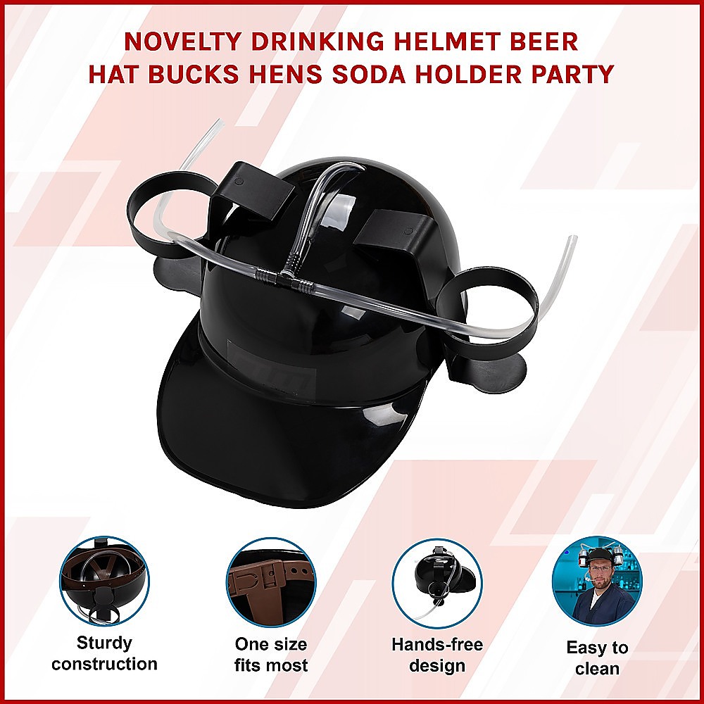 Novelty Drinking Helmet Beer Hat Bucks Hens Soda Holder Party — image 3