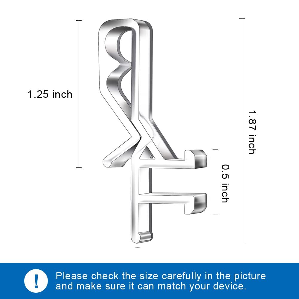 Hidden Channel Clips, 1-7/8inch Clear Plastic Clips for The with a Groove in The Back,For wood or faux wood valances (20pcs) — image 5