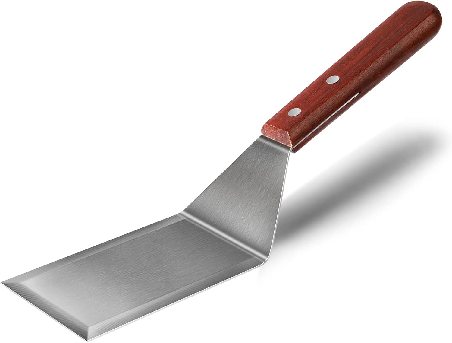 Metal Spatula for Cast Iron Skillet Grill Stainless Steel Spatula for Burger, Fish Turner Griddle Spatula, Spachulas Egg Flipper, Flat Top Metal Spatula for