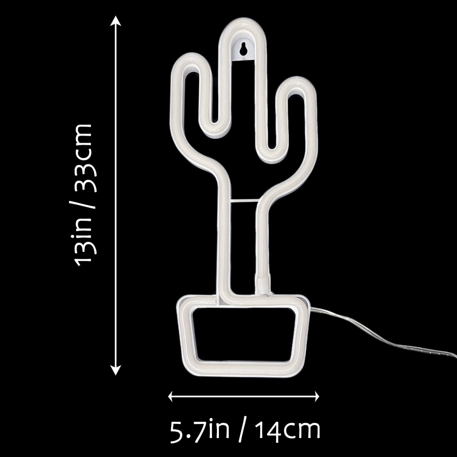Neon Cactus Light Cactus Neon Sign, Cactus Wall Decor Lamp Cactus Neon Light Green Cactus LED Signs USB/Battery โ image 4