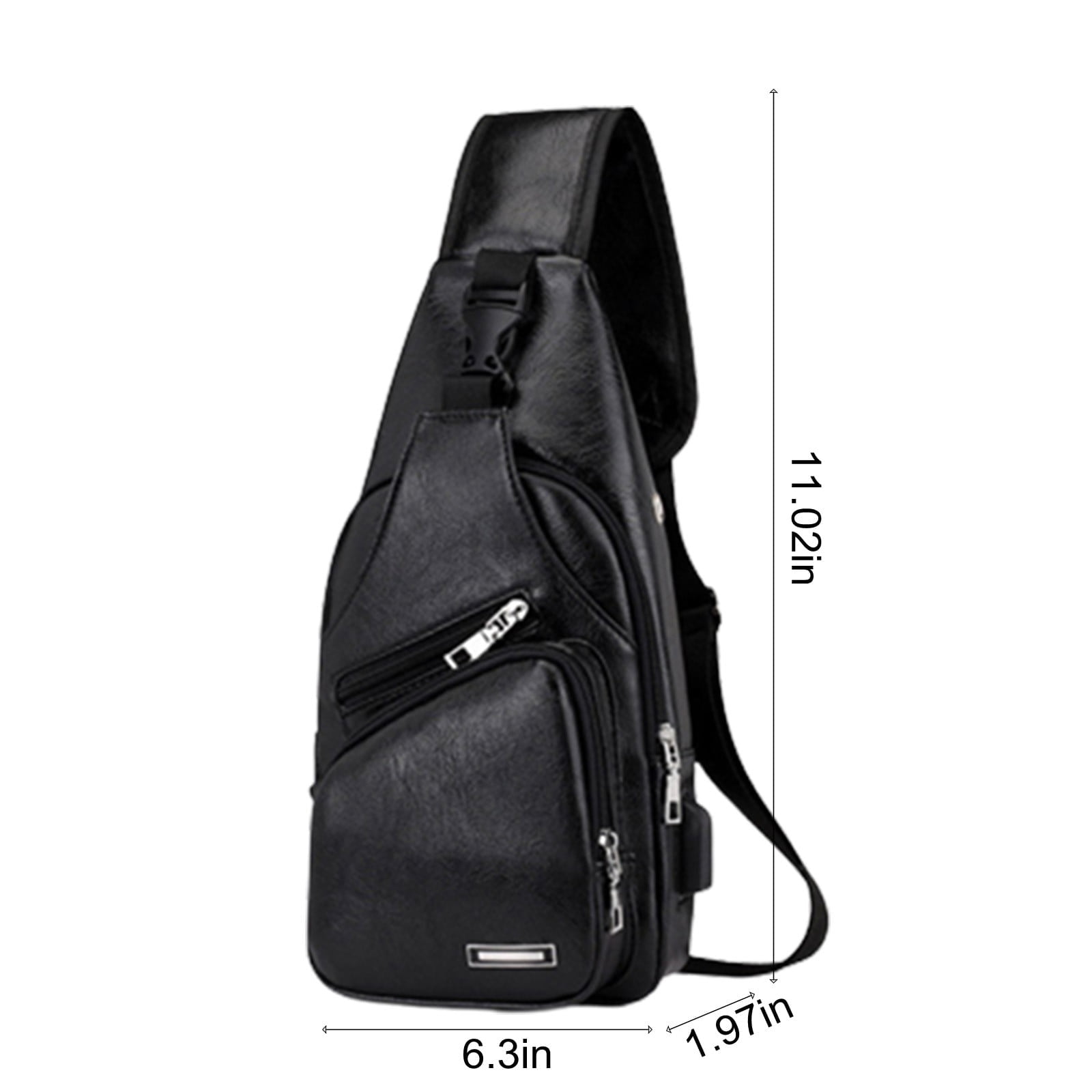 Sling Bag for Women, Crossbody Sling Backpack Small Sling Bag Multipurpose Crossbody Shoulder Bag Travel Hiking Backpack, Sling Bag for Men #3-Black — image 3