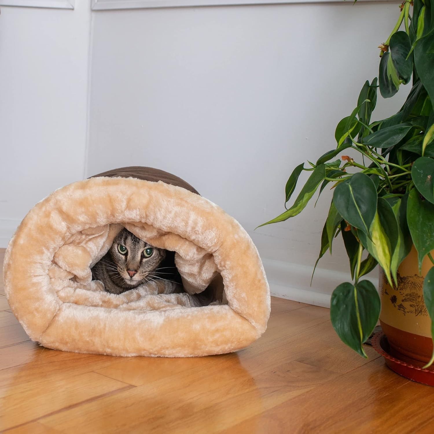Upgraded Support Pet Warm Bed Dark Brown — image 6