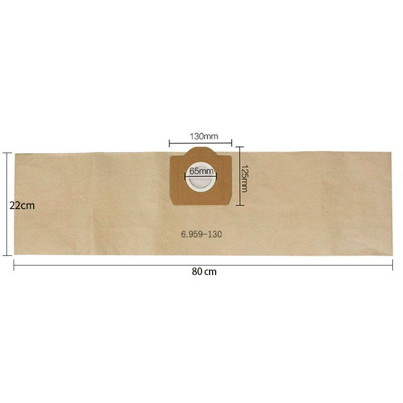 Karcher WD3 WD3P Wet and Dry Vacuum Cleaner Bags 10-Pack 6.959-130.0 A 2201/2204/2504 Replacement Paper Vacuum Bags โ image 4