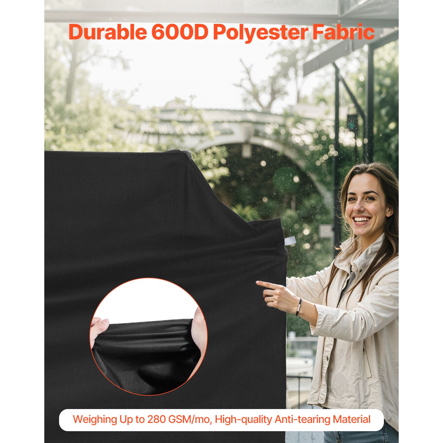 65 inch Grill Cover Heavy Duty BBQ Gas Grill Cover Outdoor Waterproof — image 2