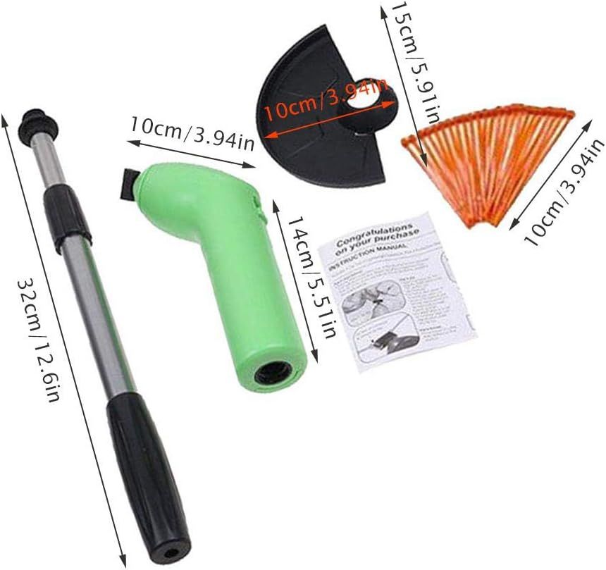 Household Small Weed Trimmer, Lawn Mower, Portable Grass Trimmer Handheld, Cordless String Trimmer Edger, Telescopic Grass Trimming Tool, Use for Home Garden — image 4