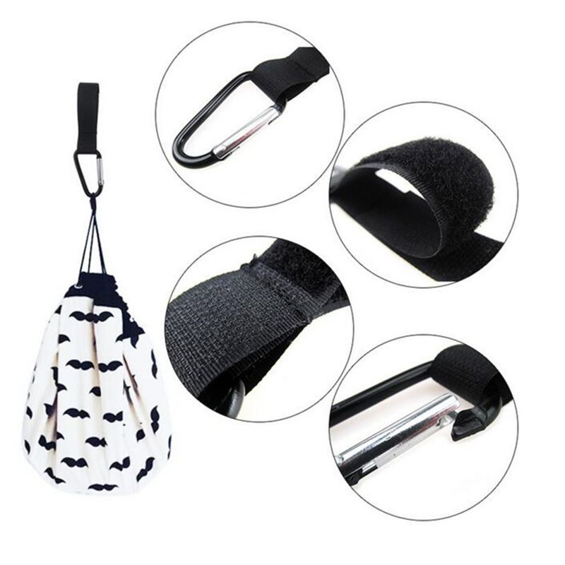 4 Pcs Universal Mummy Buggy Clip Baby Stroller Hook Pushchair Hook for Hanging Bags and Shopping - Baby Stroller Clips Hanger โ image 3