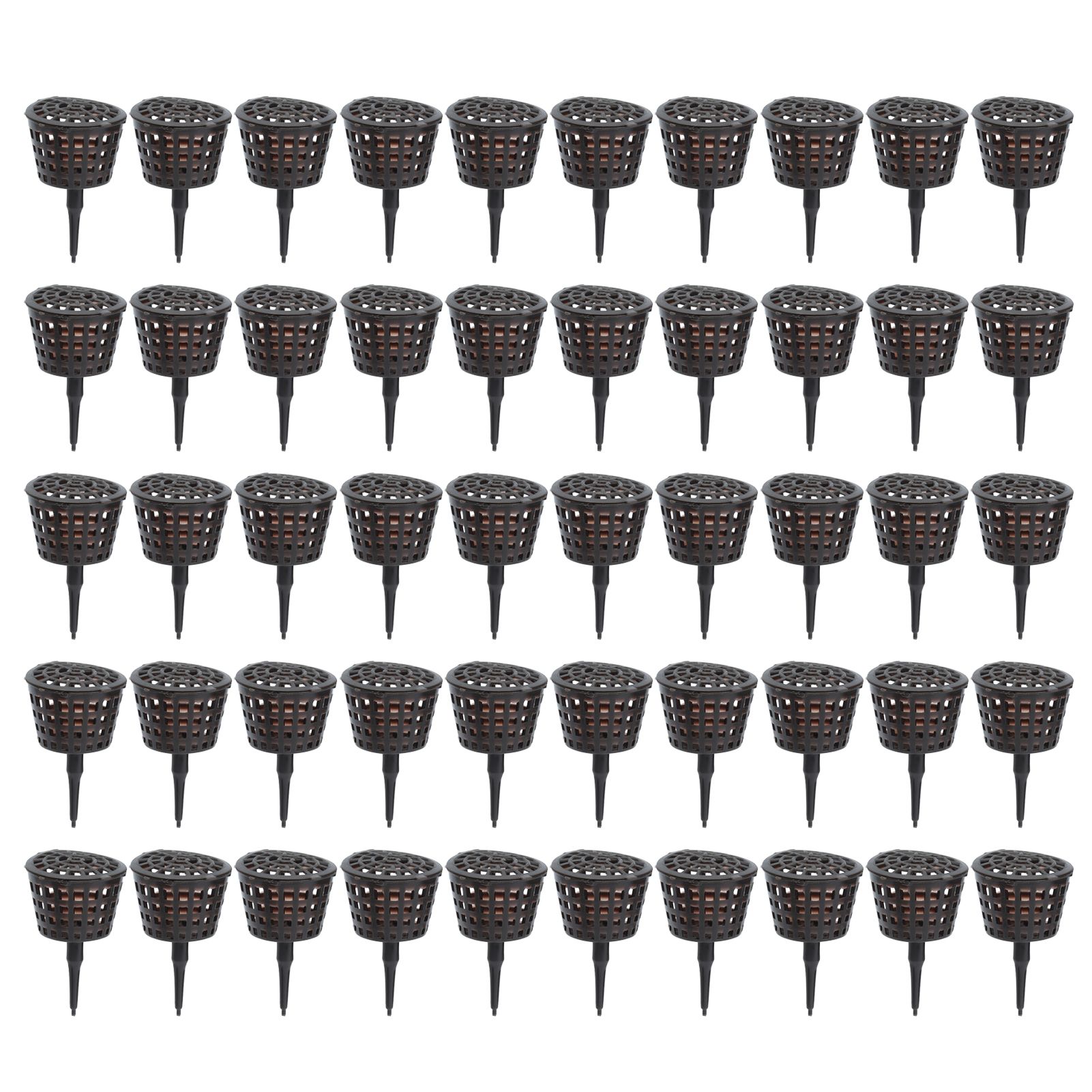 50Pcs Fertilizer Basket Plastic Sturdy Durable Planting Fertilization Box for Potted Plants Home Balconies Garden