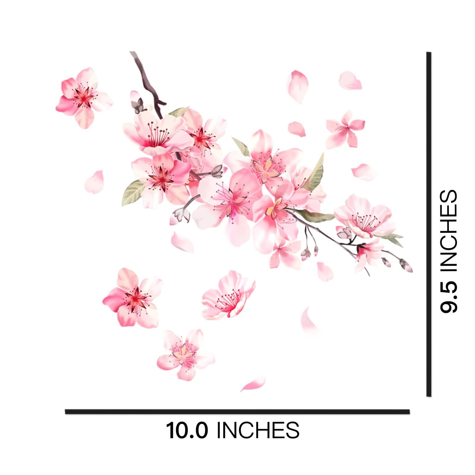 Cherry Blossom Car Sticker, Scratch Cover Pink Flower Bumper Decal for Automotive, Motocycle, Home Decor โ image 5