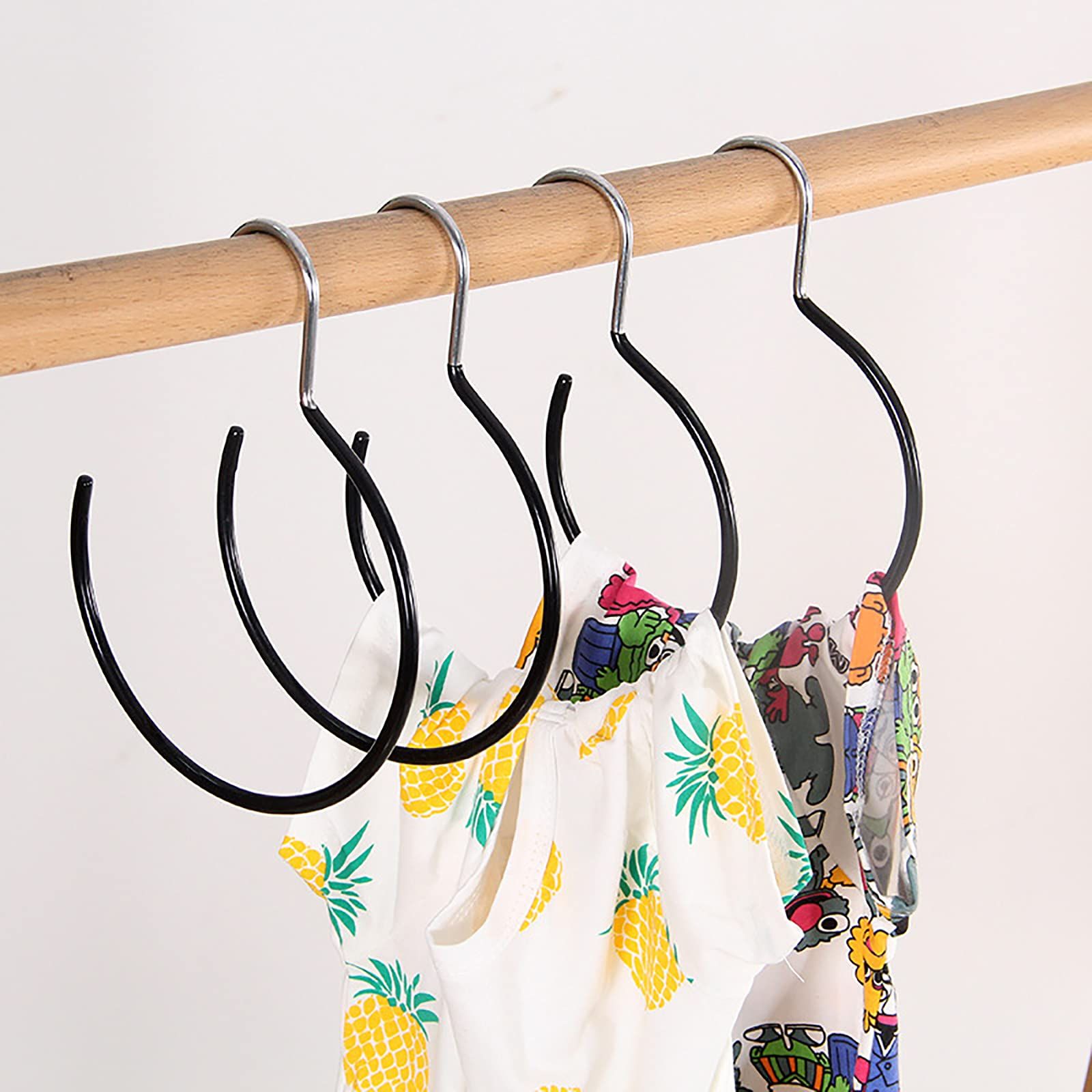 15 Pack Scarf Ring Hangers, Non-Snag Belt Hanger for Closet, Non-Slip Closet Organizer Accessory Holders for Ties Scarves, Black — image 5