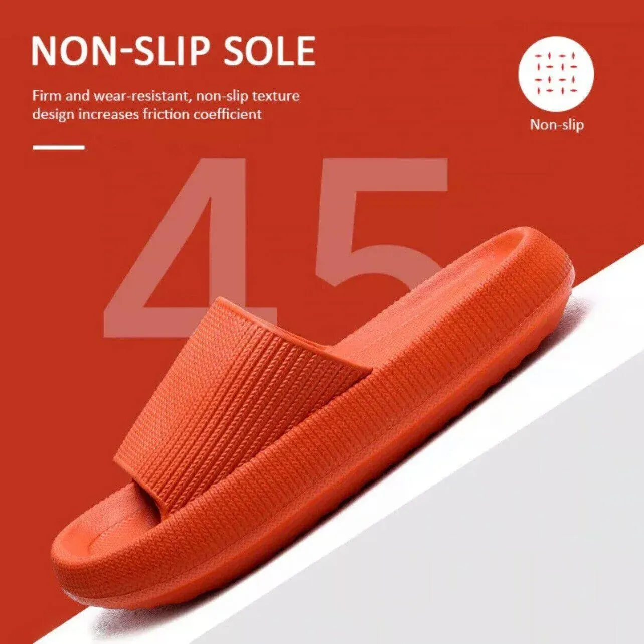 Ultra-Soft Pillow Slides EVA Slippers for Indoor Outdoor Use β Thick Anti-Slip Sole - Black 38-39 β image 4