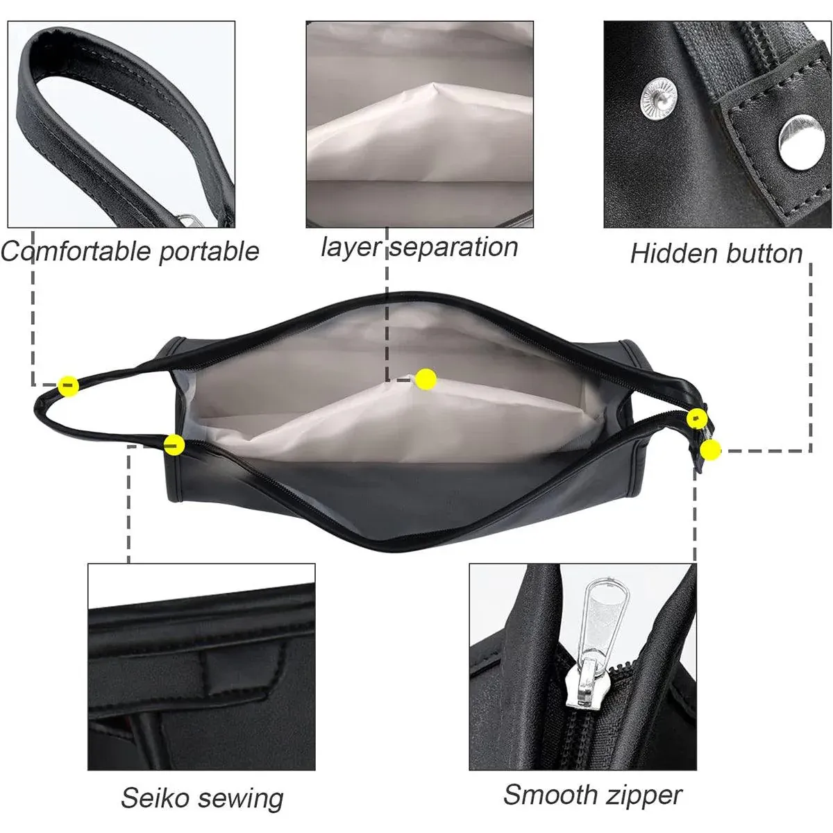 Durable 2pcs Hairdryer Hair Straightener Curler Storage Organizer Bags Set — image 6