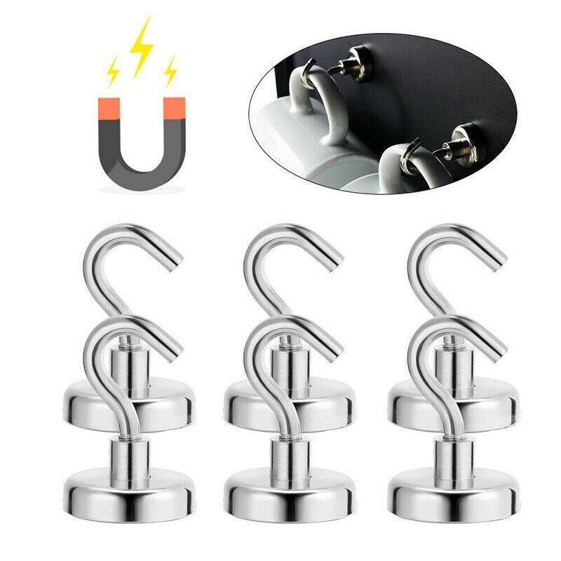 12X Strong Rare Earth Neodymium N38 Magnetic Hanger Holder Magnet Hooks Au 2.0Kg — image 3