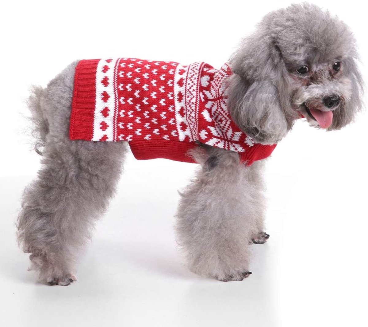 Dog Sweater - Christmas Dog Sweaters - Sleeveless Dog Sweaters - Dog Coat - Warm Autumn and Winter Puppy Sweater - Ugly Sweater - Perfect for Small โ image 6