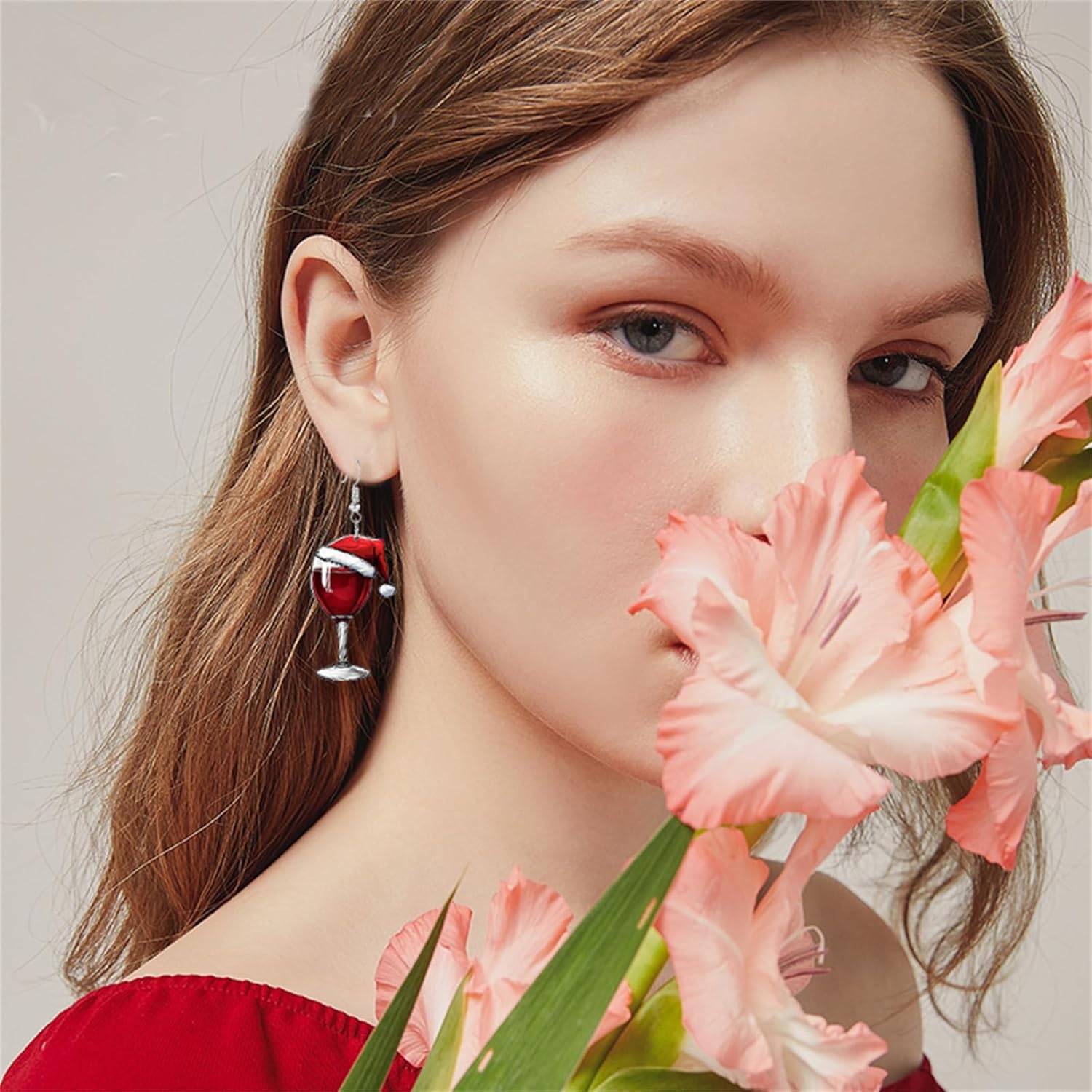 Wine Glass Earrings for Women Funny Creative Lightweight Acrylic Simulation Yellow Beer Whiskey Dangle Drop Earrings Holiday Party Chic Costume — image 2