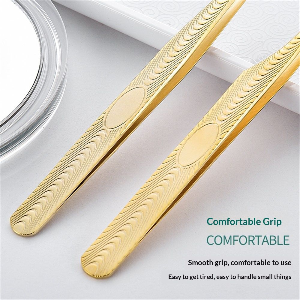 6 pack Lash Tweezers for Eyelash Extension, Professional Lash Extension Tweezer Set, High Precision Eyelash Tweezers for Volume Eyelash Extensions (Gold, 6 PCS โ image 3
