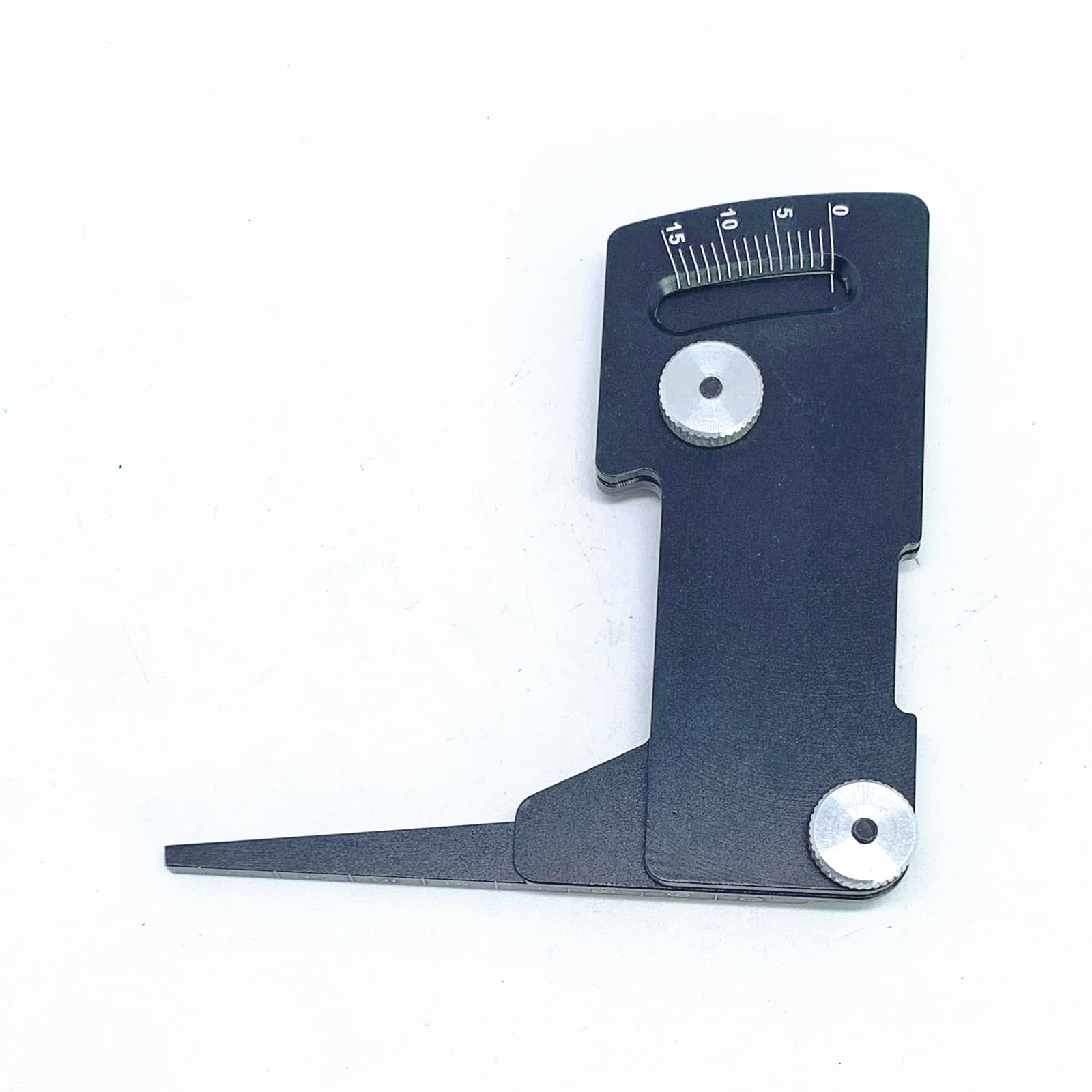 Aluminum Adjustable Wheel Rim Tire Height Camber Gauge Ruler RC Tool Kit for 1/10 RC Car, Black — image 3