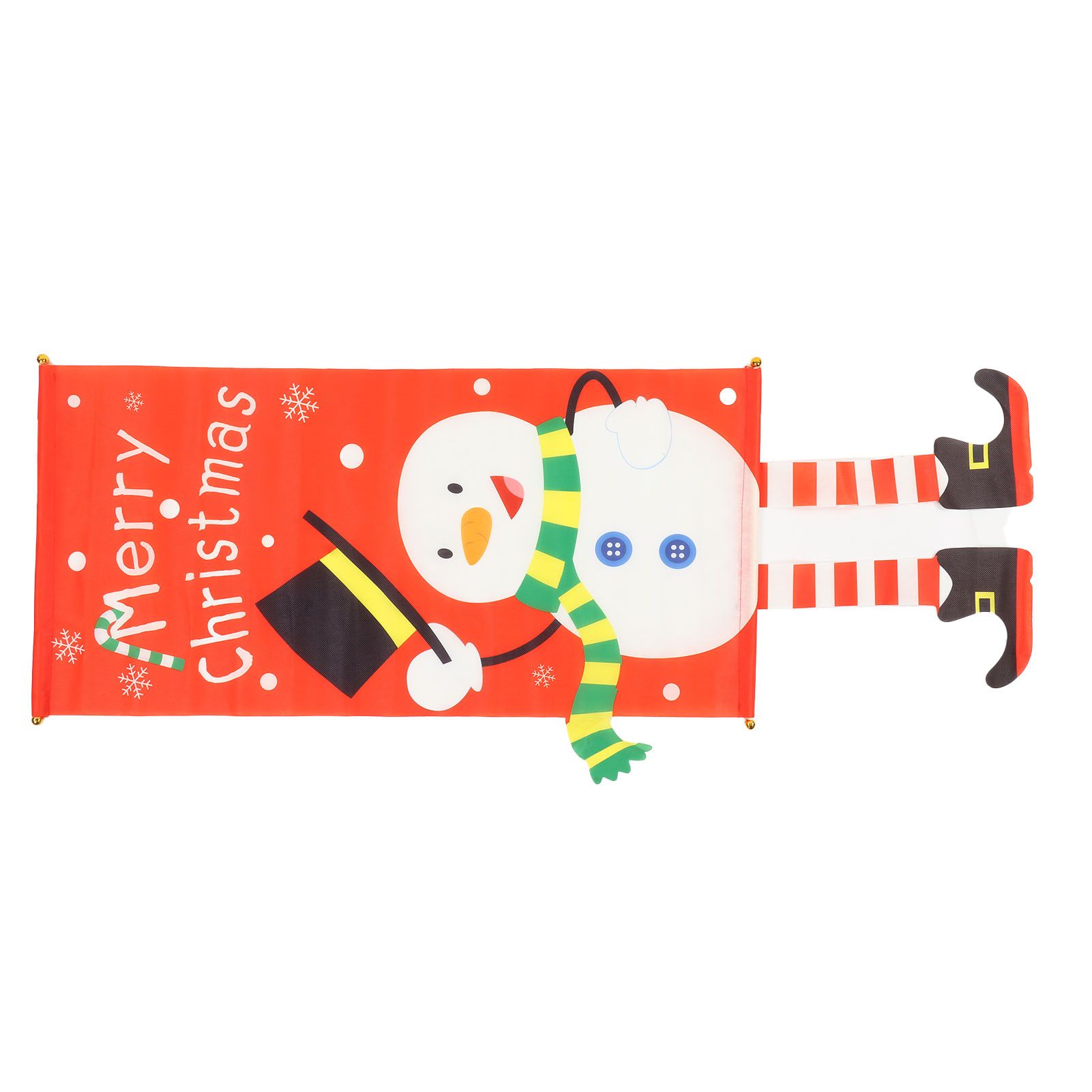 Christmas Snowman Hanging Flag Christmas Decorative Banner Landscape Wall Cloth Pendant โ image 4