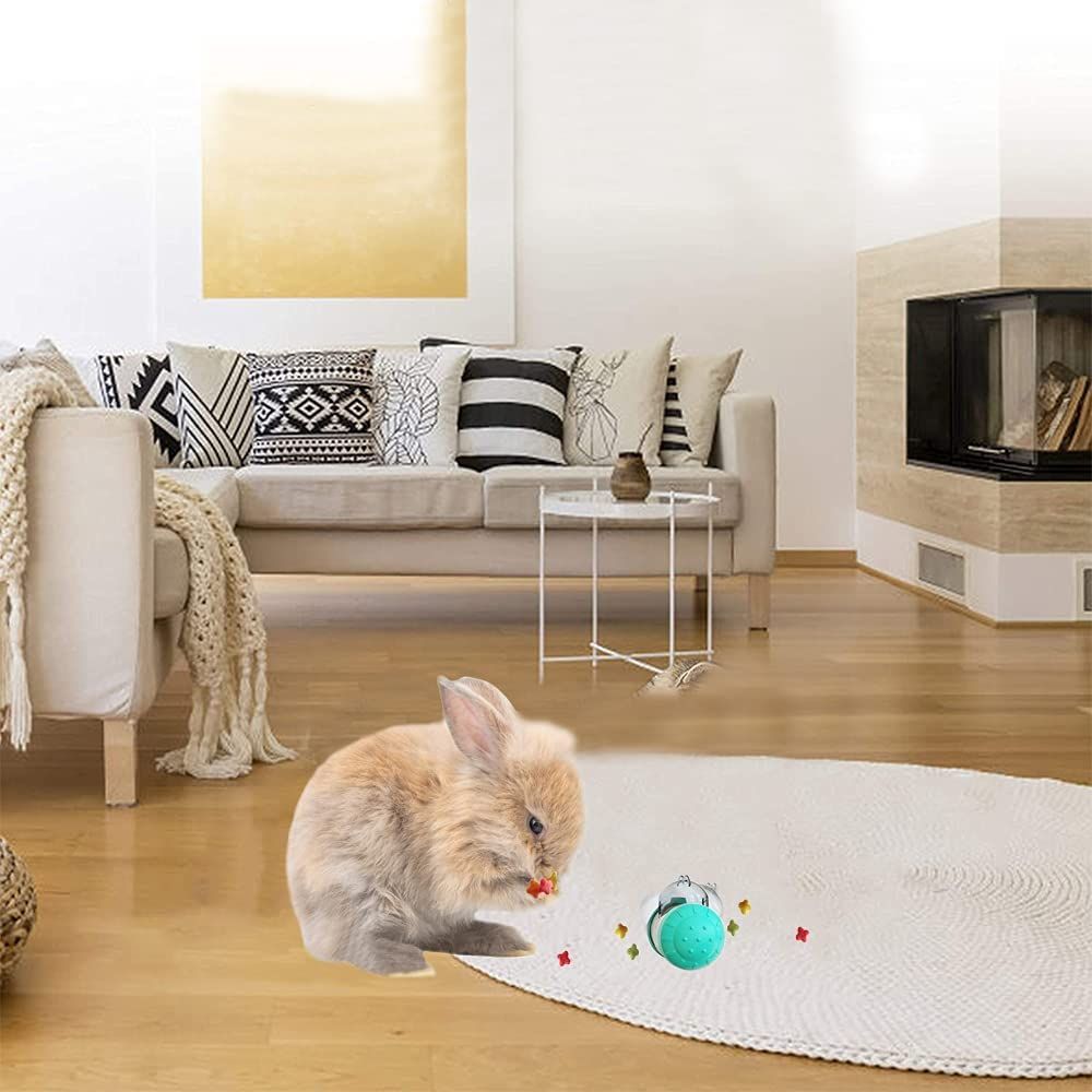 Interactive Treat Ball for Rabbits, Roll and Push, Dried Herbs or Dried Fruit, Snack Toy Ball for Rabbits — image 5