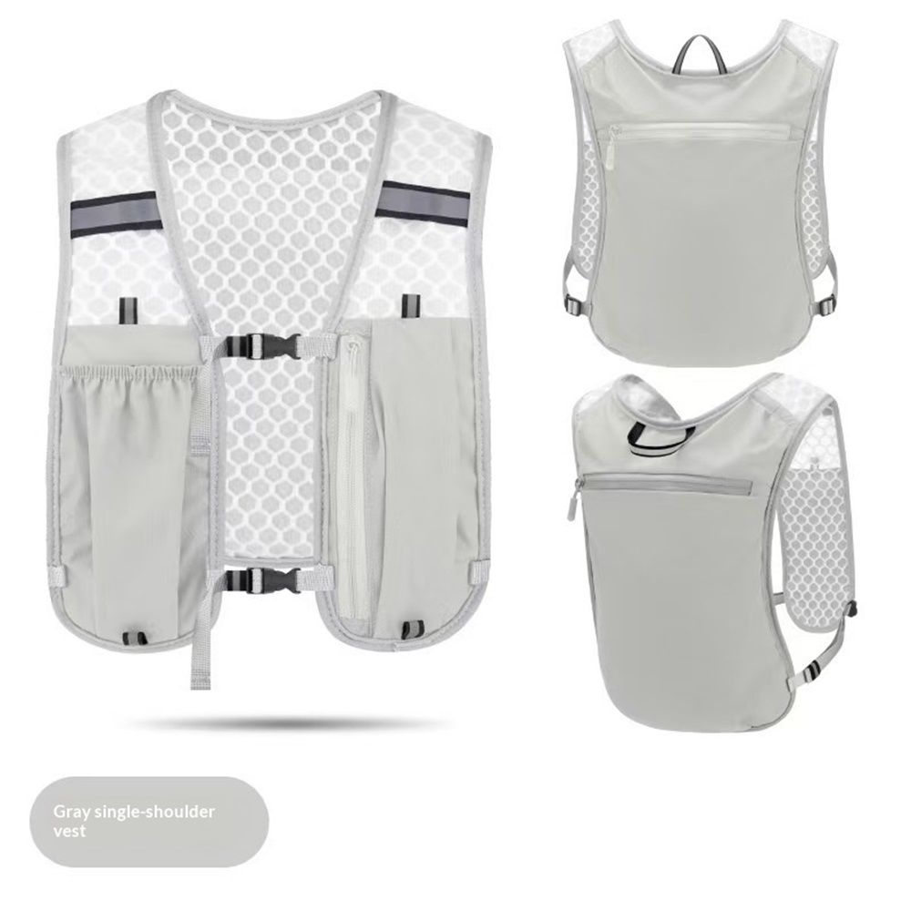 Running Vest Hydration Backpack for Men Women, Lightweight Breathable Hydration Packs, Adjustable Chest Straps Daypack, Reflective Water Running Vest — image 2